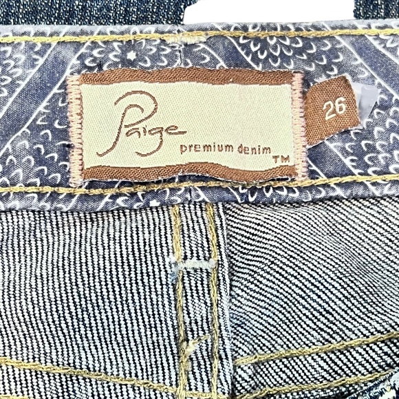 Paige Laurel Canyon Flare Leg Medium Wash Jeans - Picture 9 of 10